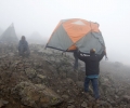 Barafu Camp (4600 m) dernier camp de base avant le sommet du Kilimandjaro - Tanzanie